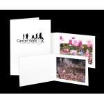 Logo Branded White Photo Folder - 5"x7"