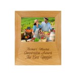 Genuine Red Alder 5"x 7" Picture Frame with Logo