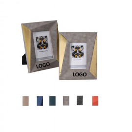 Metal Leather Photo Frame with Logo  Metal Leather Photo Frame with Logo