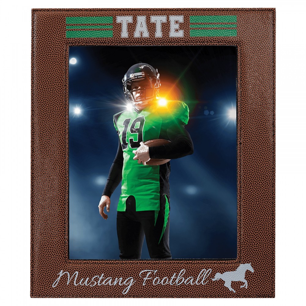 Logo Branded 8" x 10" Football Leatherette Photo Frame Logo Branded 8" x 10" Football Leatherette Photo Frame