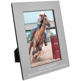 Promotional 4" x 6" Gray Aluminum Photo Frame