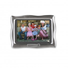 Custom Horizontal Photo Frame with Custom Emblem (5"x 7" Photo)