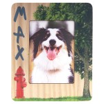 9" x 11" Wood Picture Frame with Logo