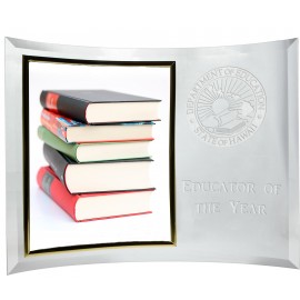 Curved Vertical Photo Frame (8"x10" Photo) with Logo  Curved Vertical Photo Frame (8"x10" Photo) with Logo
