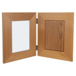 Custom 5" x 7" Genuine Red Alder Dual Picture Frame