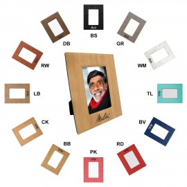 Leatherette 4 x 6 Photo Frame with Logo