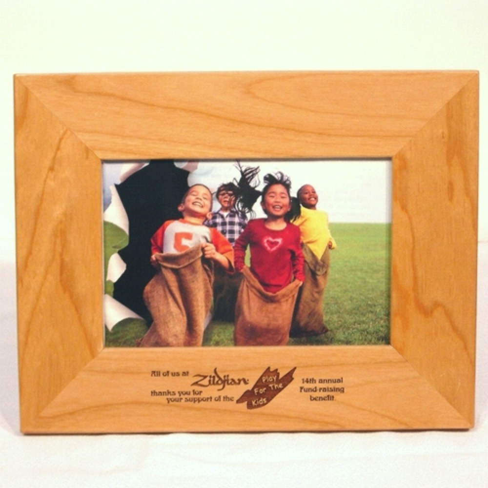4"x6" Rectangle Wood Picture Frame with Logo