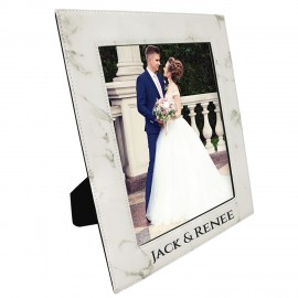 Leatherette 8 x 10 Photo Frame with Logo  Leatherette 8 x 10 Photo Frame with Logo