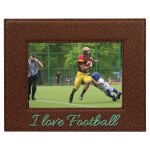 Customized 5" x 7" Football Leatherette Photo Frame