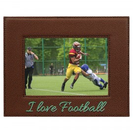 Customized 5" x 7" Football Leatherette Photo Frame  Customized 5" x 7" Football Leatherette Photo Frame