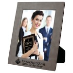 Personalized Leatherette 8 x 10 Photo Frame - Grey