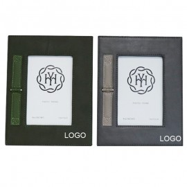Leather Glass Photo Frame with Logo