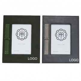 Leather Glass Photo Frame with Logo  Leather Glass Photo Frame with Logo