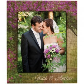 8" x 10" Sublimatable Burlap Photo Frame with Logo  8" x 10" Sublimatable Burlap Photo Frame with Logo