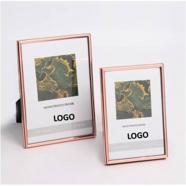 Gold Metal Photo Frame with Logo  Gold Metal Photo Frame with Logo