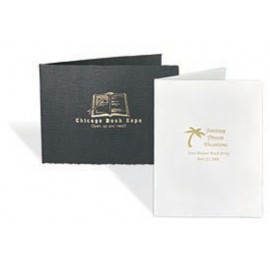 Custom Black Horizontal Portrait Folder (5"x7")