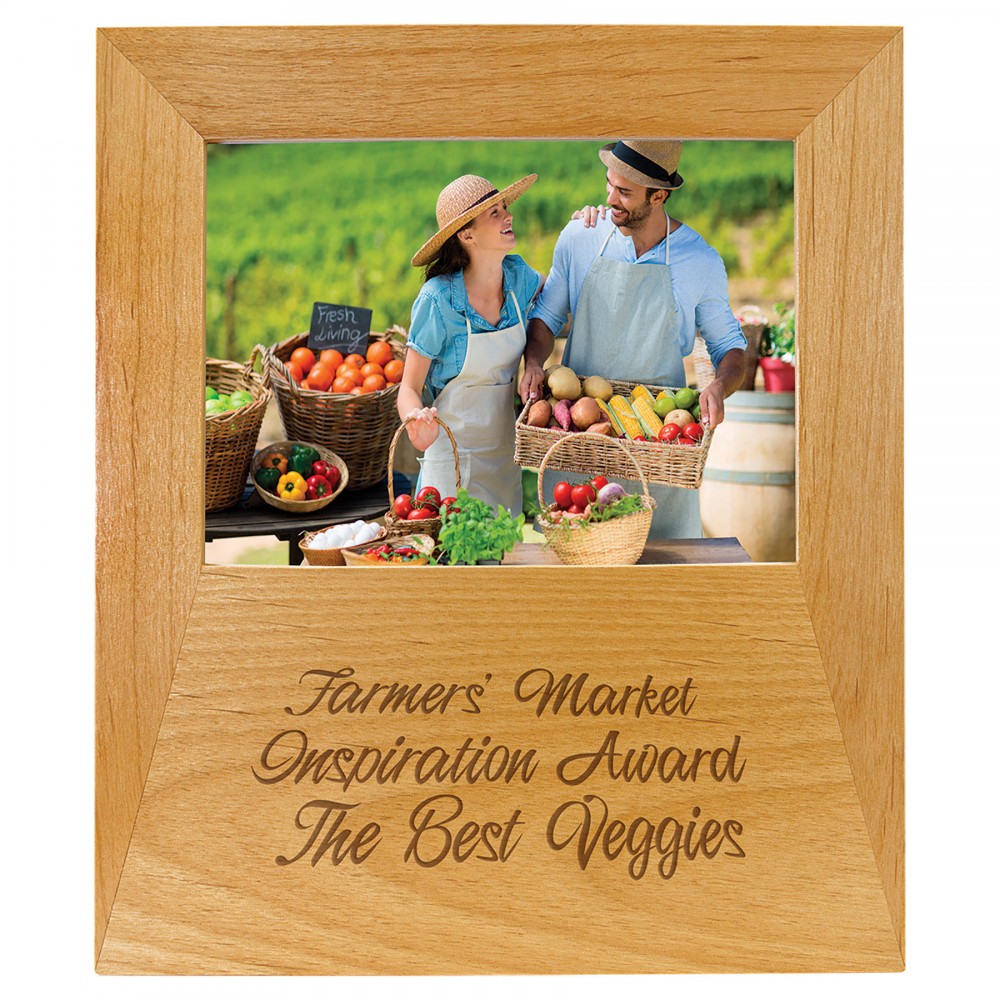 Personalized 5" x 7" - Alder Wood Picture Frame