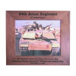8" x 10" Genuine Walnut Picture Frame with Logo