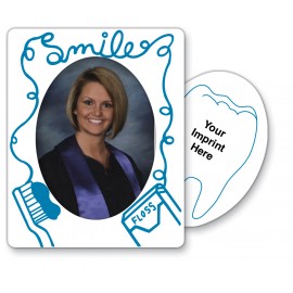 Personalized 30 Mil Oval Center Dental Picture Frame Magnet - Full Color  Personalized 30 Mil Oval Center Dental Picture Frame Magnet - Full Color