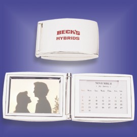 Custom Silver Plated Perpetual Calendar Photo Frame (Screen Print)  Custom Silver Plated Perpetual Calendar Photo Frame (Screen Print)