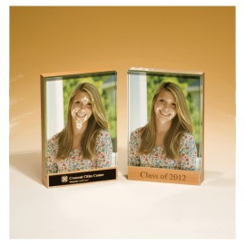 Logo Branded 4" x 6.5" Maple Picture Frame