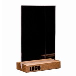 Personalized Acrylic Display Stand Solid Wood