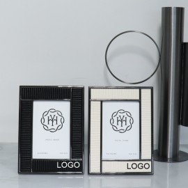 Personalized Metal Leather Photo Frame