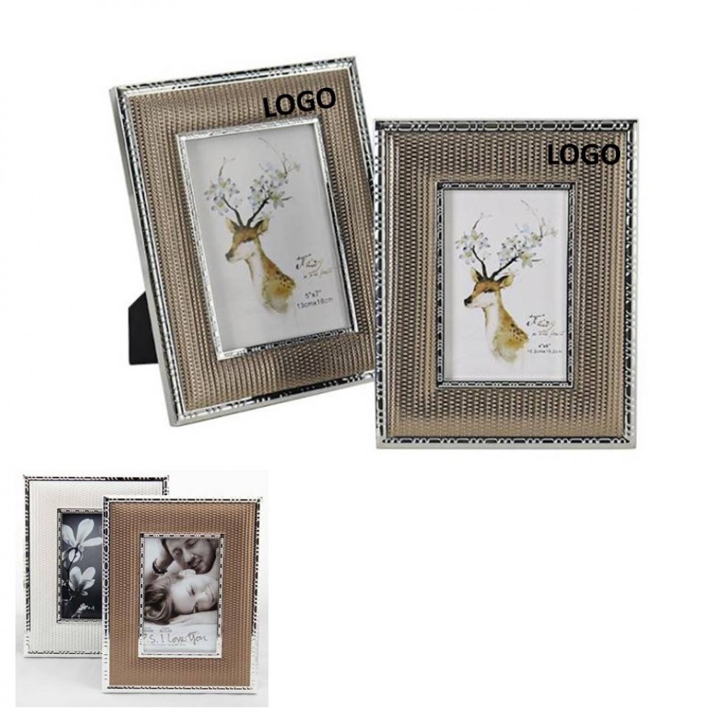 Personalized Leather Alloy Photo Frame