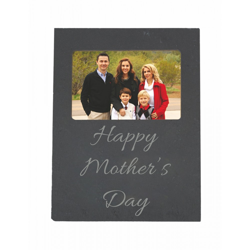 3" x 5" Slate Picture Frame with Logo