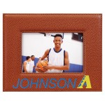 4" x 6" Basketball Leatherette Photo Frame with Logo