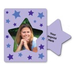 30 Mil Star Center Picture Frame Magnet - Full Color with Logo