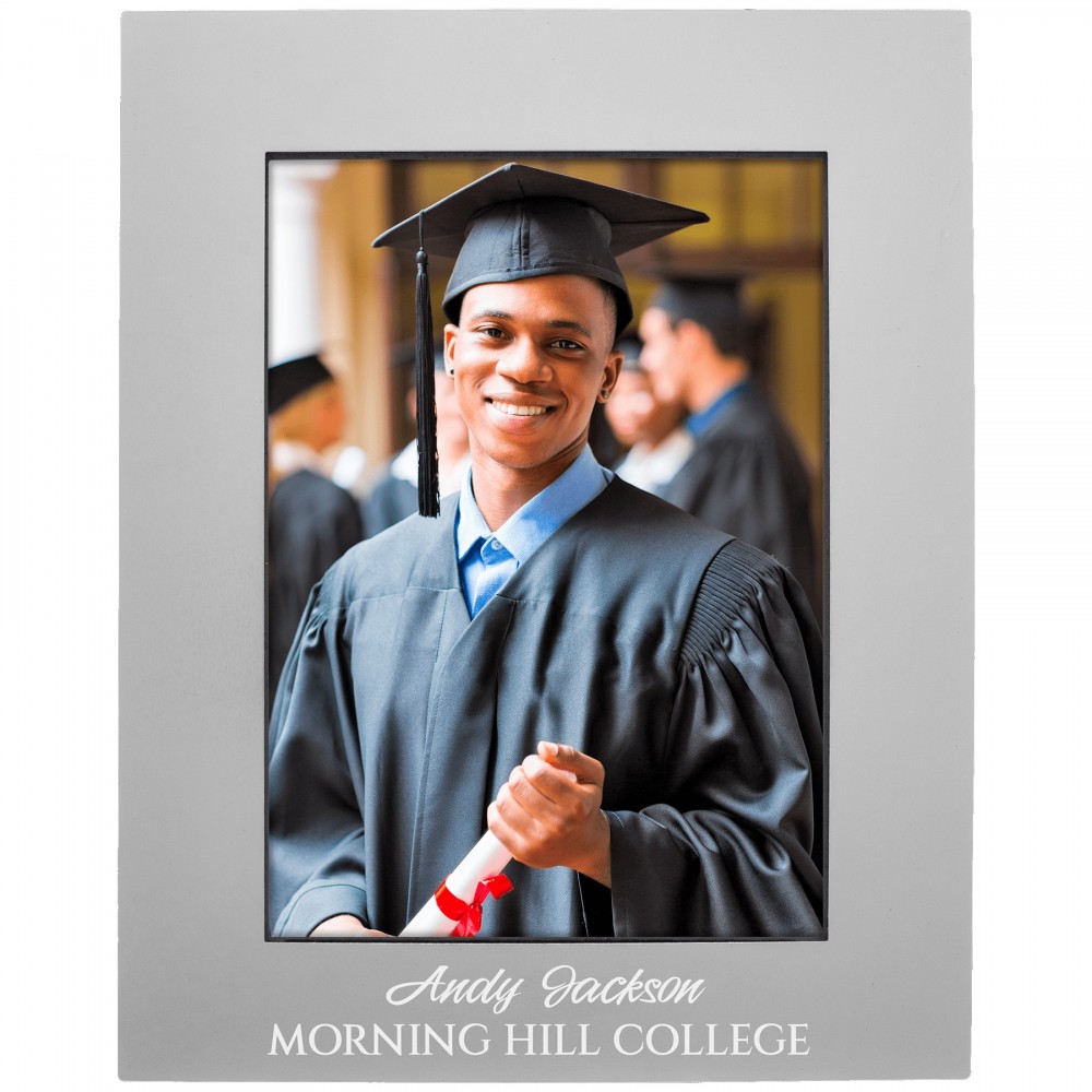 5" x 7" Gray Aluminum Photo Frame with Logo 5" x 7" Gray Aluminum Photo Frame with Logo