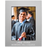 5" x 7" Gray Aluminum Photo Frame with Logo