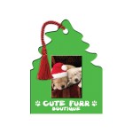 Offset Printed Tree Shape Photo Frame w/Easel Back (1"x2" Photo) with Logo