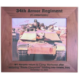 Custom 4" x 6" - Hardwood Picture Frame - Walnut