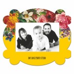 Offset Printed Rectangle Photo Frame w/Easel Back (4"x6" Photo) with Logo