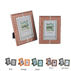 Personalized Metal Leather Photo Frame