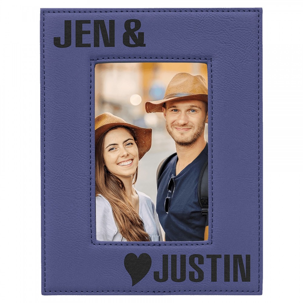 Promotional 4" x 6" Purple Leatherette Photo Frame Promotional 4" x 6" Purple Leatherette Photo Frame