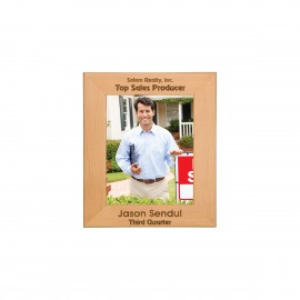 Logo Branded 3" x 5" Genuine Red Alder Picture Frame