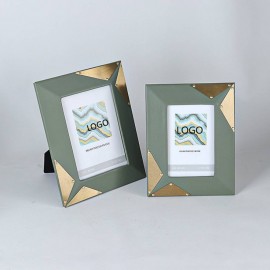 Metal Leather Photo Frame with Logo