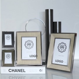 Customized Metal Woven Leather Photo Frame  Customized Metal Woven Leather Photo Frame