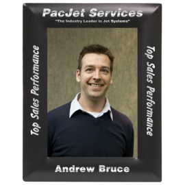 Custom 4" x 6" - Laser Engraved Metal Picture Frame