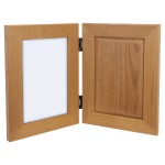 4" x 6" Genuine Red Alder Dual Picture Frame with Logo