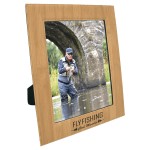 Personalized 8" x 10" Bamboo Leatherette Photo Frame