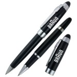 Executive Metallic Pen Set Ballpoint & Roller ball with Logo
