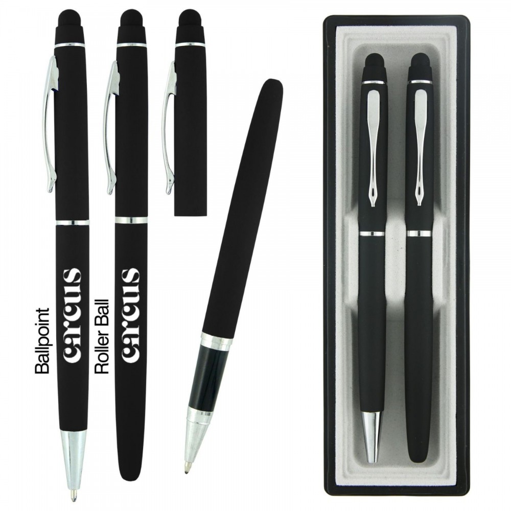 Combo Metal Stylus Pen Set with Logo Combo Metal Stylus Pen Set with Logo
