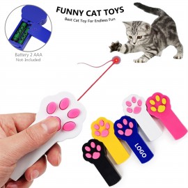 Logo Branded Paw Shaped Cat Laser Pointer Pet Toy  Logo Branded Paw Shaped Cat Laser Pointer Pet Toy