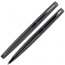 Sleek Executive Ballpoint & Rollerball Pen Set with Logo