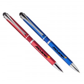 Elegant Diamond Cut Metal Stylus Pens with Logo  Elegant Diamond Cut Metal Stylus Pens with Logo