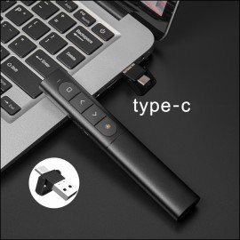 Personalized Type-C/USB Double-Ended Receiver Wireless Presenters W/Green Lights